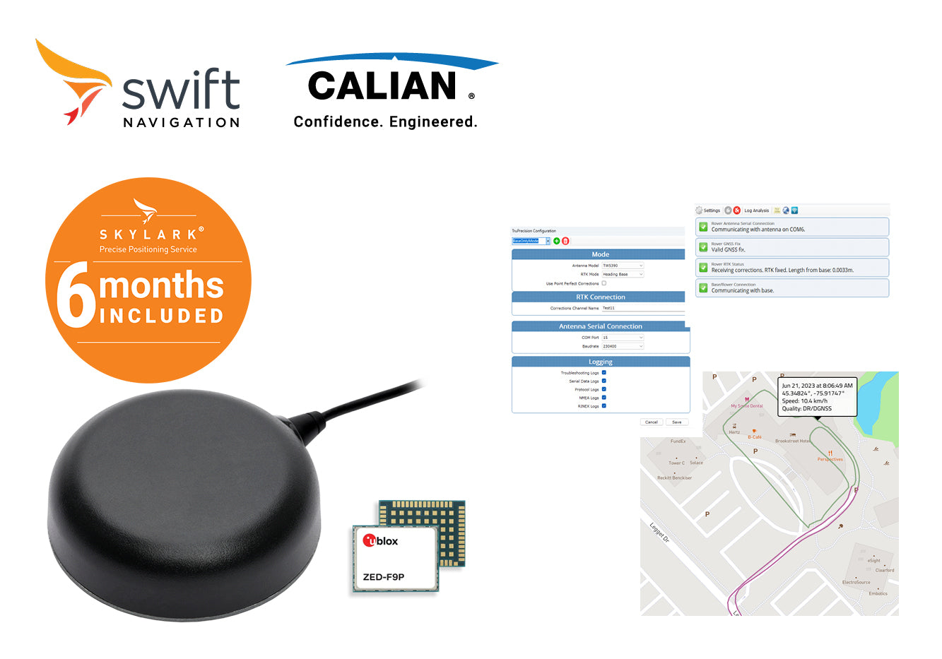 TP5790-SWNAV SDK - High Precision Smart GNSS Antenna with Inertial Measurement Unit and RTK