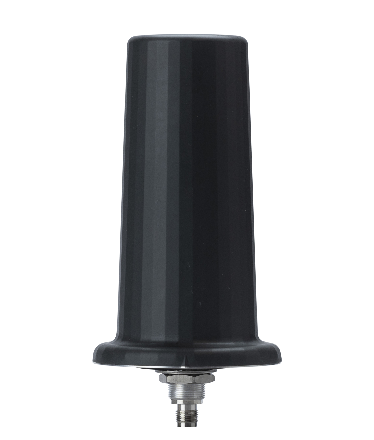 The AJ977XF Anti-Jamming antenna is designed to mitigate interference and jamming signals broadcast from near ground-based transmitters. The radiation pattern of the Low Elevation Angle Nulling Antenna (LEANA) provides 20 dB (Typical) wideband suppression for all GNSS band signals received at an elevation angle of 0° through to approximately 15°. This level of attenuation will mitigate a 600 Watt jamming signal broadcast at an elevation angle of 10°, 100m or greater away from the AJ977XF antenna. 